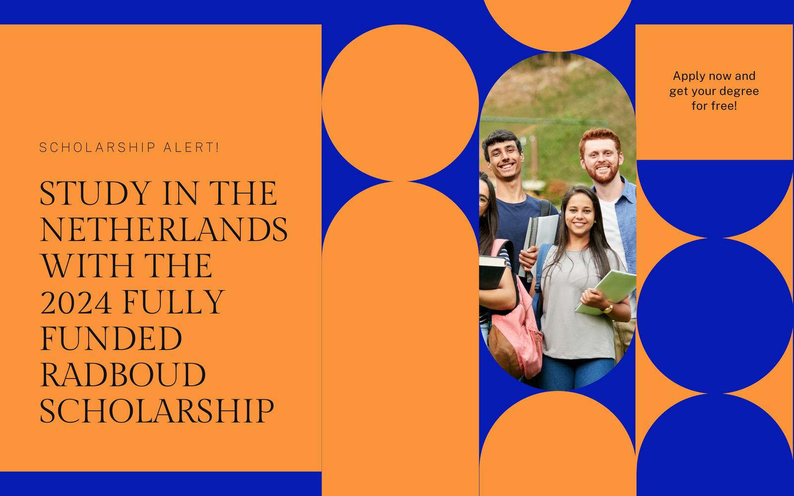 Radboud 2024 Fully Funded Scholarship