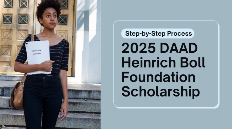 DAAD Heinrich Böll Foundation Scholarship 2025 in Germany | Step-by-Step Application Guide