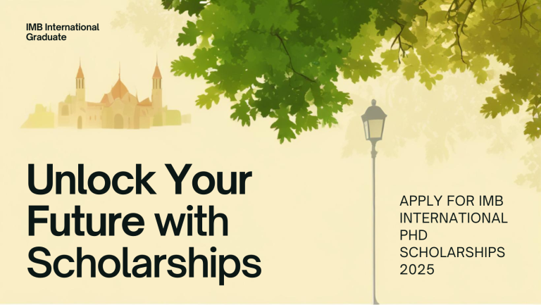 IMB International PhD Scholarships 2025 in Germany