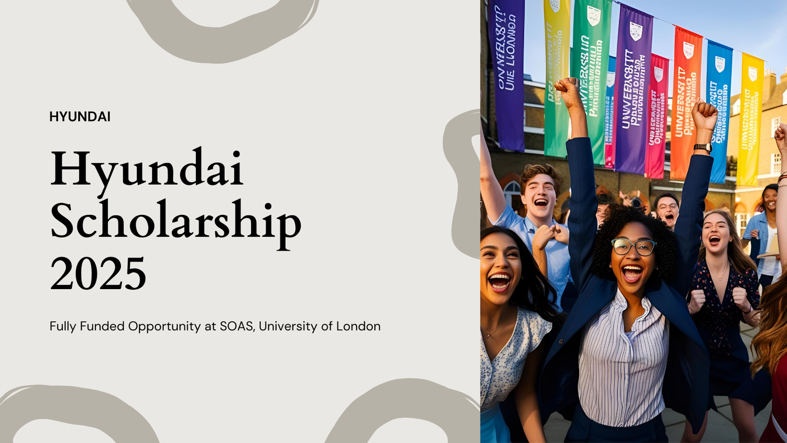 Hyundai Scholarship 2025 at SOAS, University of London | Fully Funded