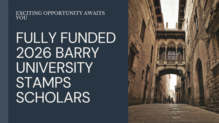 Fully Funded 2026 Barry University Stamps Scholars Program in the USA