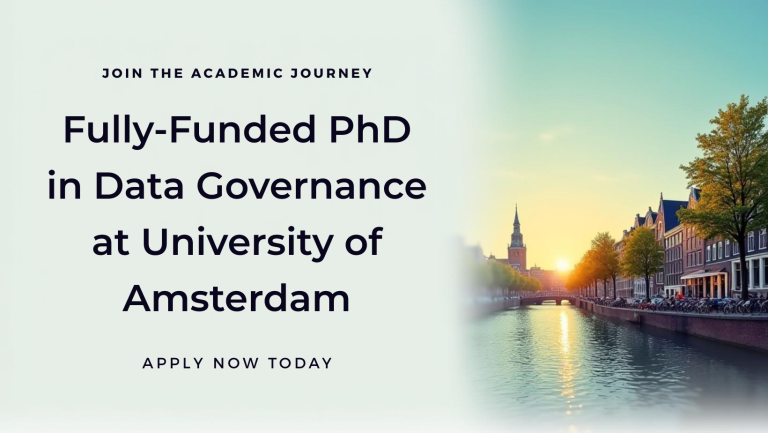 Fully-Funded PhD in Data Governance at University of Amsterdam