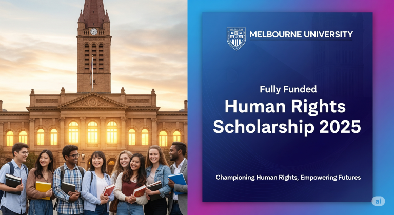 Study in Australia: Fully Funded Human Rights Scholarship 2025 at Melbourne University