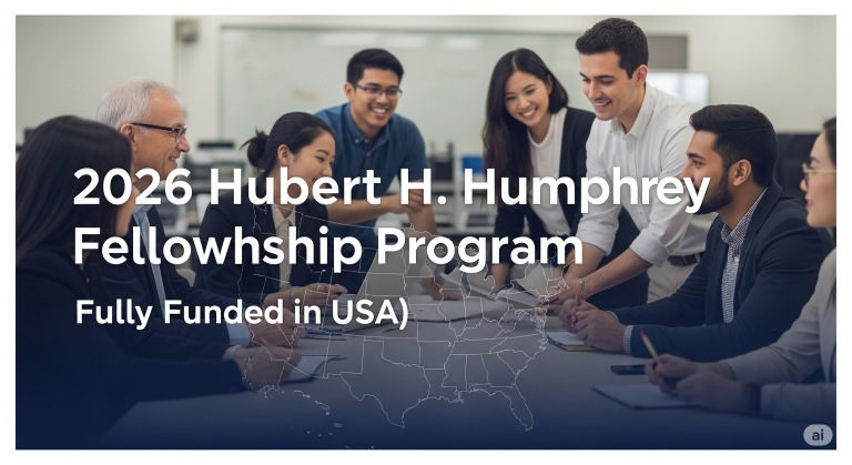 Apply Now: 2026 Hubert H. Humphrey Fellowship Program (Fully Funded in USA)