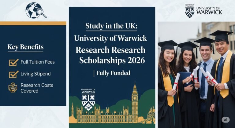 Study in the UK: University of Warwick Research Scholarships 2026 | Fully Funded