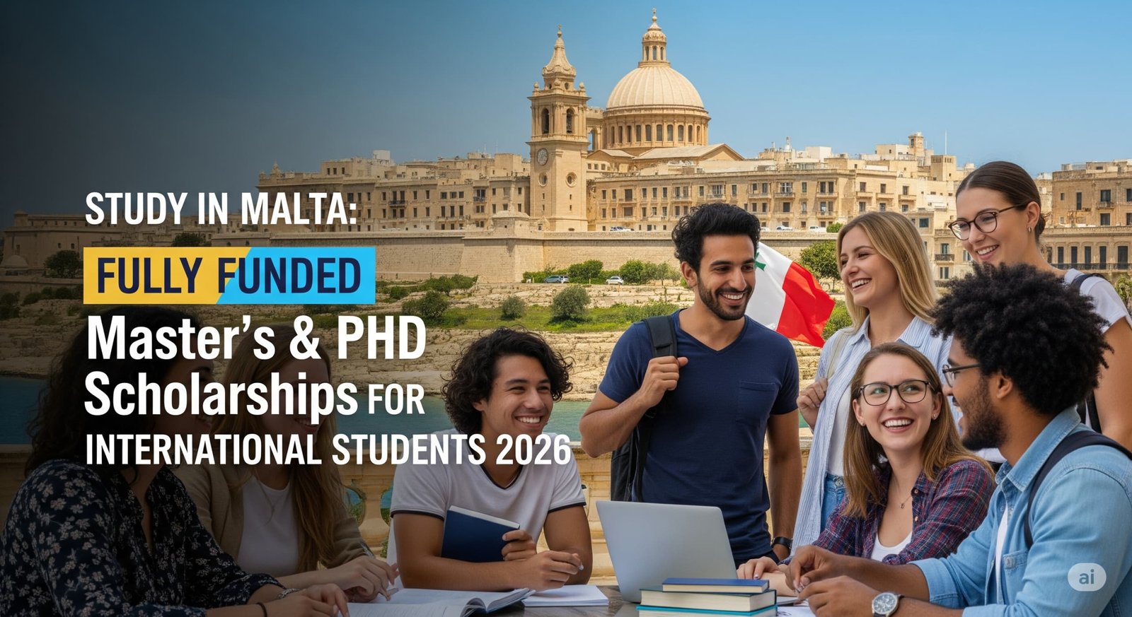 Study in Malta: Fully Funded Master’s & PhD Scholarships for International Students 2026