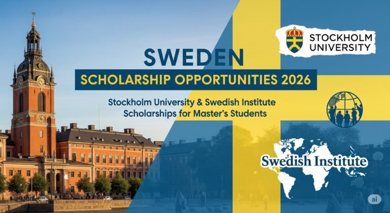 Sweden Scholarship Opportunities 2026: Stockholm University & Swedish Institute Scholarships for Master’s Students