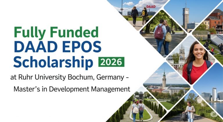 Fully Funded DAAD EPOS Scholarship 2026 at Ruhr University Bochum, Germany – Master’s in Development Management