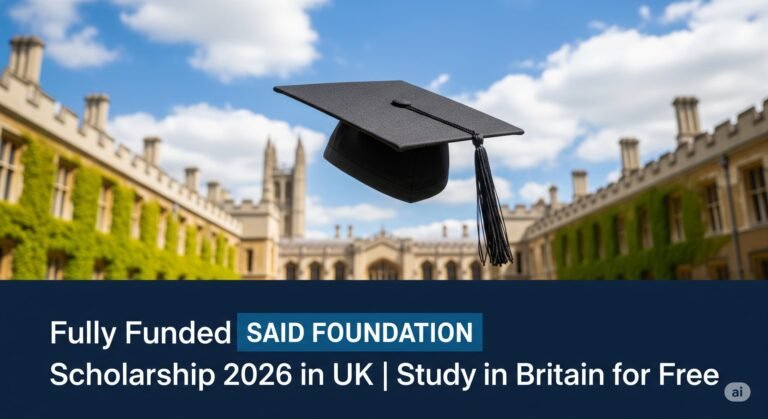 Fully Funded Said Foundation Scholarship 2026 in UK | Study in Britain for Free