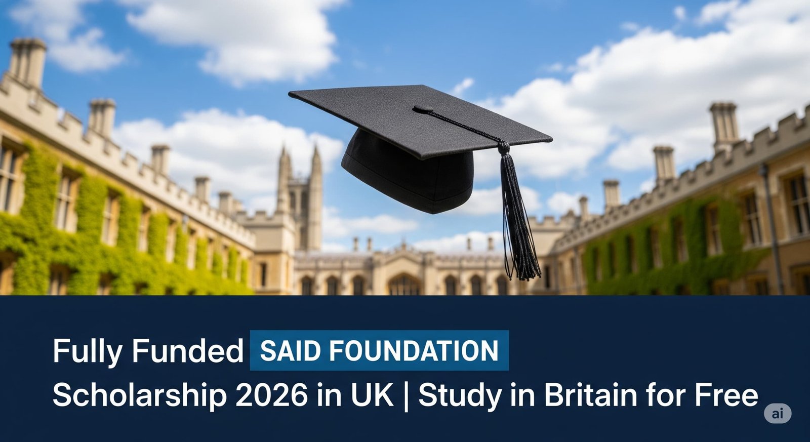 Fully Funded Said Foundation Scholarship 2026 in UK | Study in Britain for Free