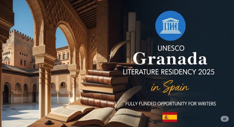 Apply Now: UNESCO Granada Literature Residency 2025 in Spain | Fully Funded Opportunity for Writers