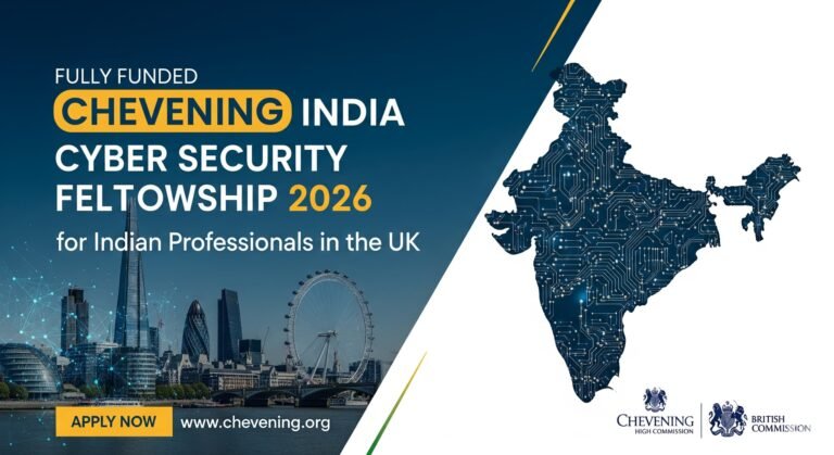Fully Funded Chevening India Cyber Security Fellowship 2026 for Indian Professionals in the UK