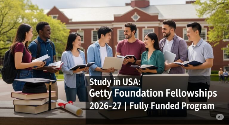 Study in USA: Getty Foundation Fellowships 2026-27 | Fully Funded Program