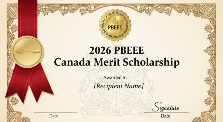 How to Apply for 2026 PBEEE Canada Merit Scholarship - International Student Guide
