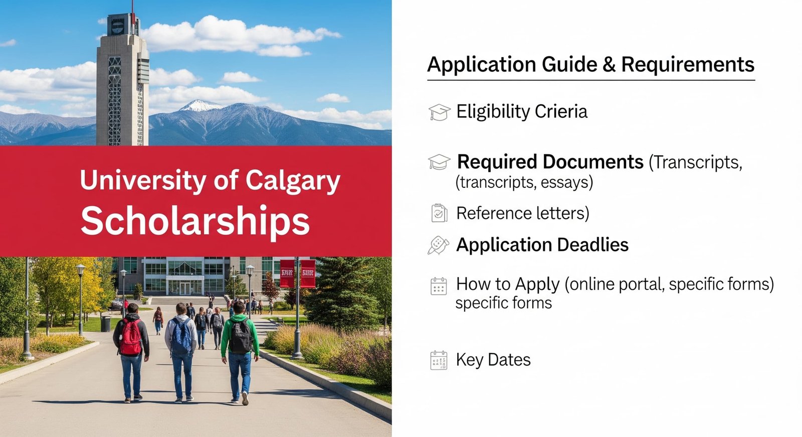 Fully Funded University of Calgary Scholarships 2026 - Application Guide & Requirements