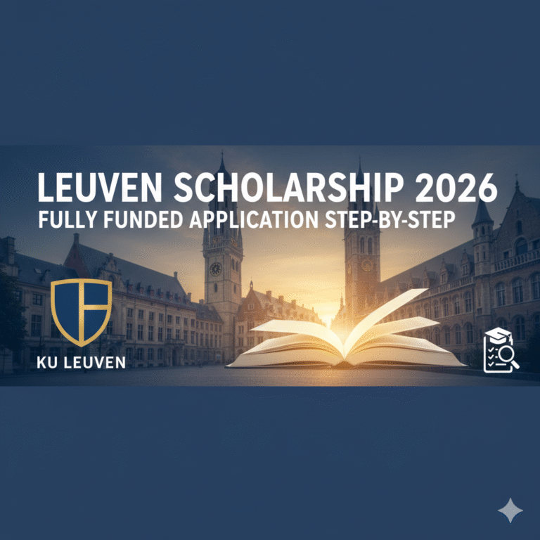 Leuven Scholarship 2026: KU Leuven Fully Funded Application Step-by-Step