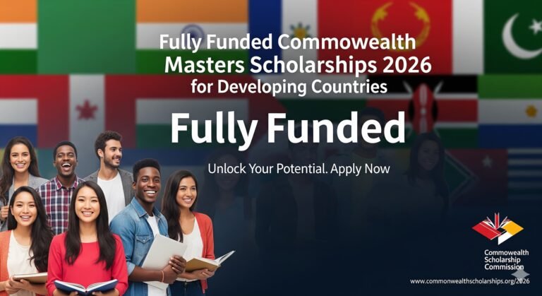 Fully Funded Commonwealth Masters Scholarships 2026: Apply Now for Developing Countries