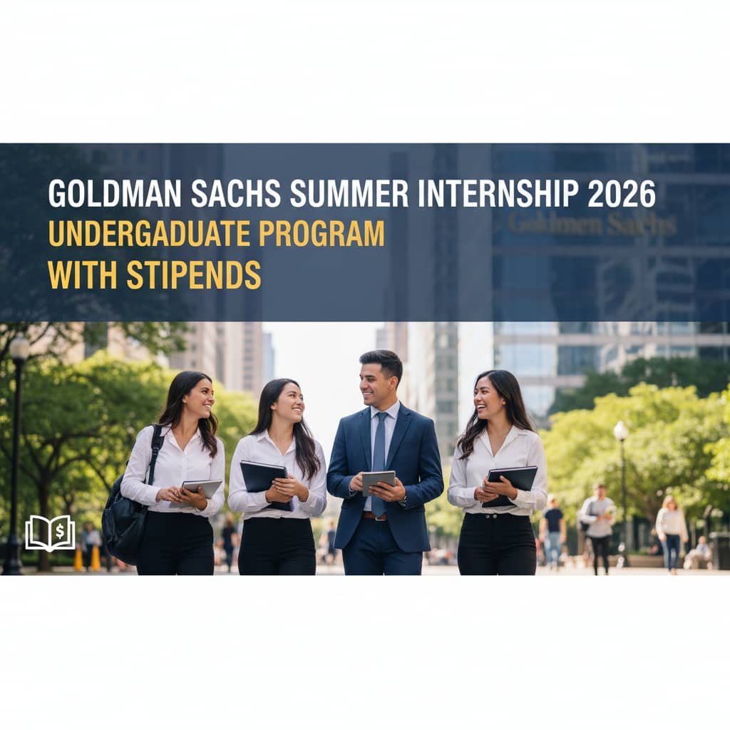 Goldman Sachs Summer Internship 2026: Undergraduate Program with Stipends