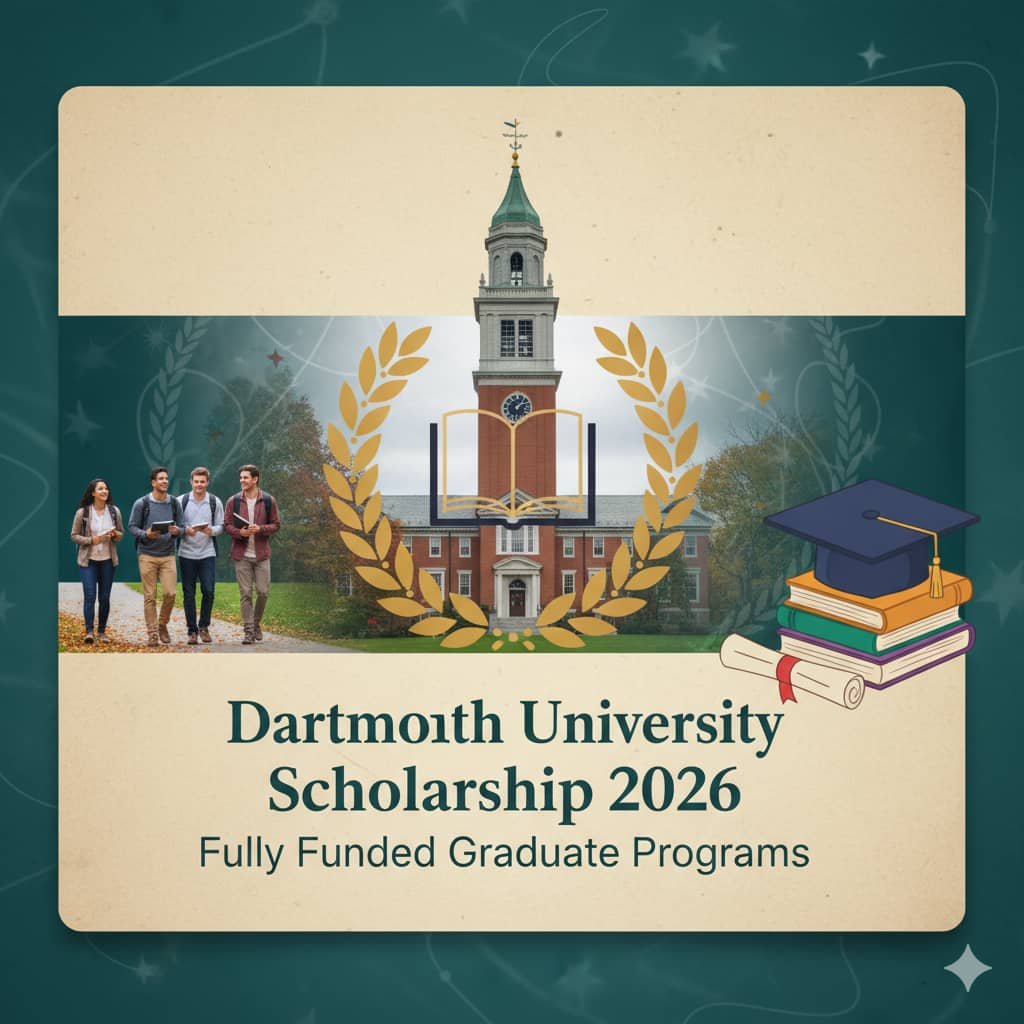 Dartmouth University Scholarship 2026: Fully Funded Graduate Programs