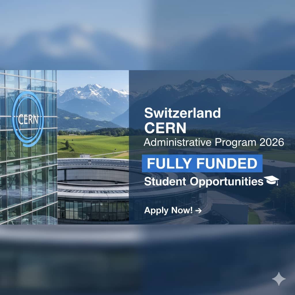 Switzerland CERN Administrative Program 2026: Fully Funded Student Opportunities