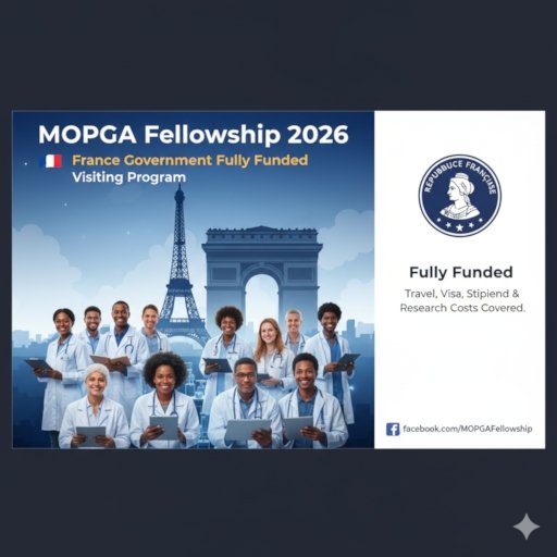 MOPGA Fellowship 2026: France Government Fully Funded Visiting Program