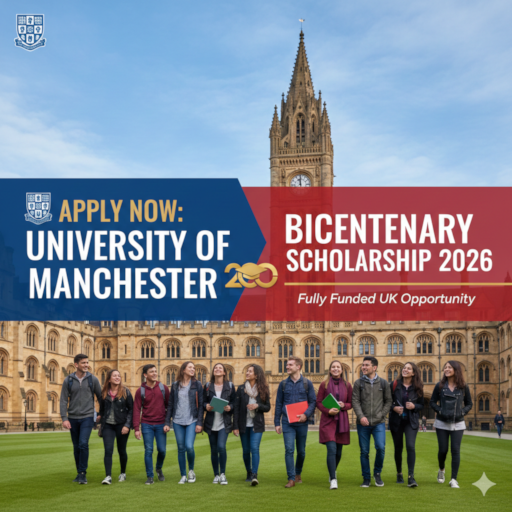 Apply Now: University of Manchester Bicentenary Scholarship 2026 | Fully Funded UK Opportunity